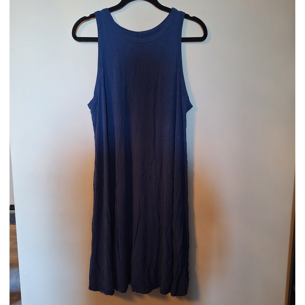 A New Day Womens Navy Blue Sleeveless Swing Dress Size 2XL